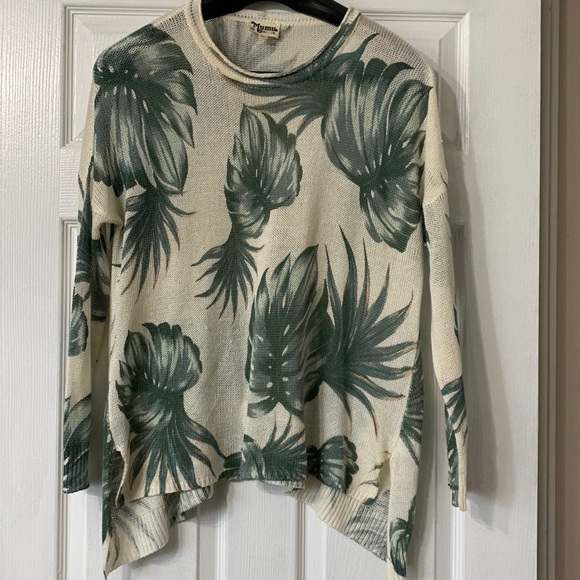 Mumu Mellow Palm Tree Sweater Medium - Picture 1 of 9